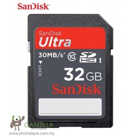 Original SanDisk SD-CARD SDHC Ultra Series [Class 10] 32GB Memory Card